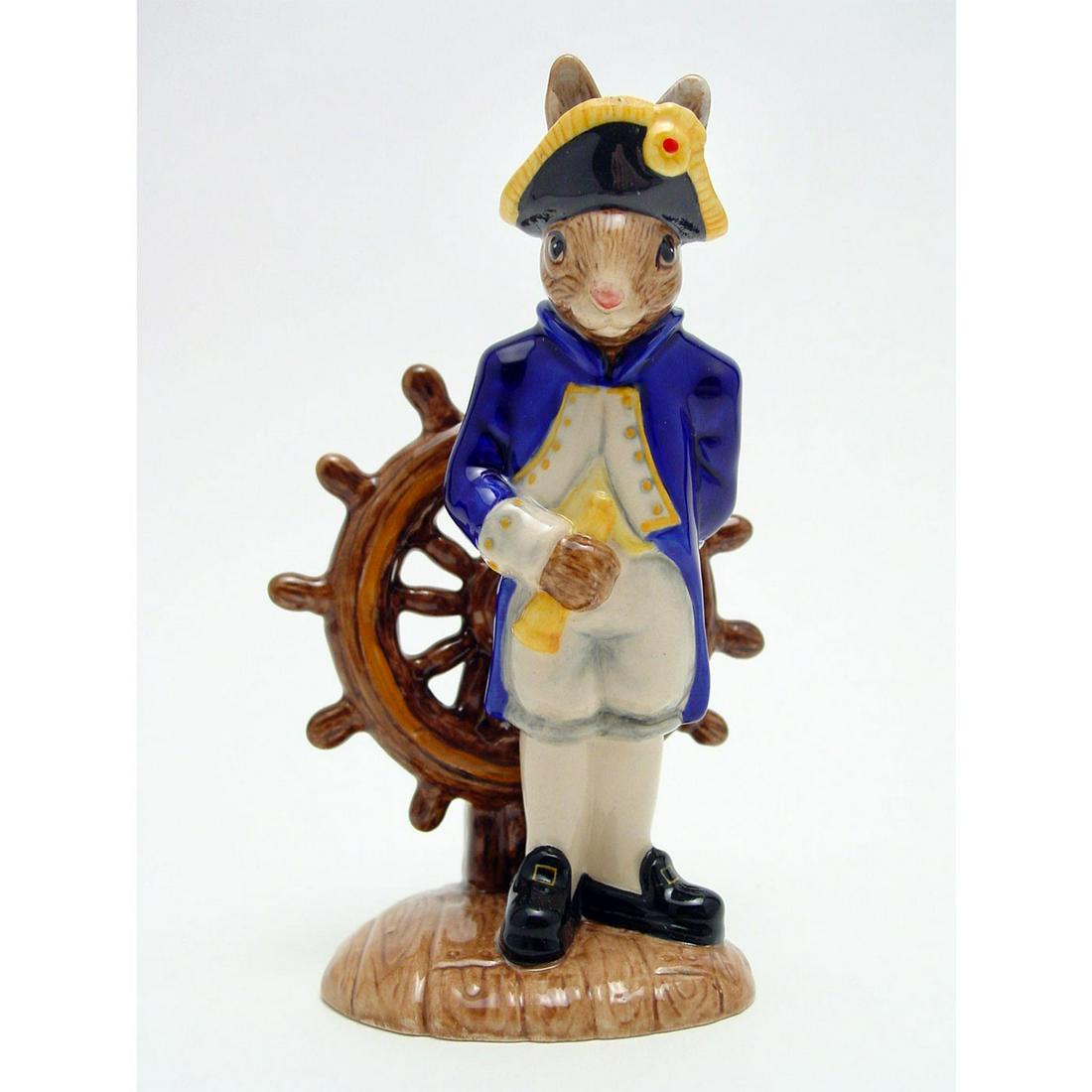 Boatswain Bunnykins DB323 - Royal Doulton Bunnykins: Doulton backstamp. Artist: C. Dadd Issued: 2004 Dimensions: 4.75"H Manufacturer: Royal Doulton Country of Origin: England