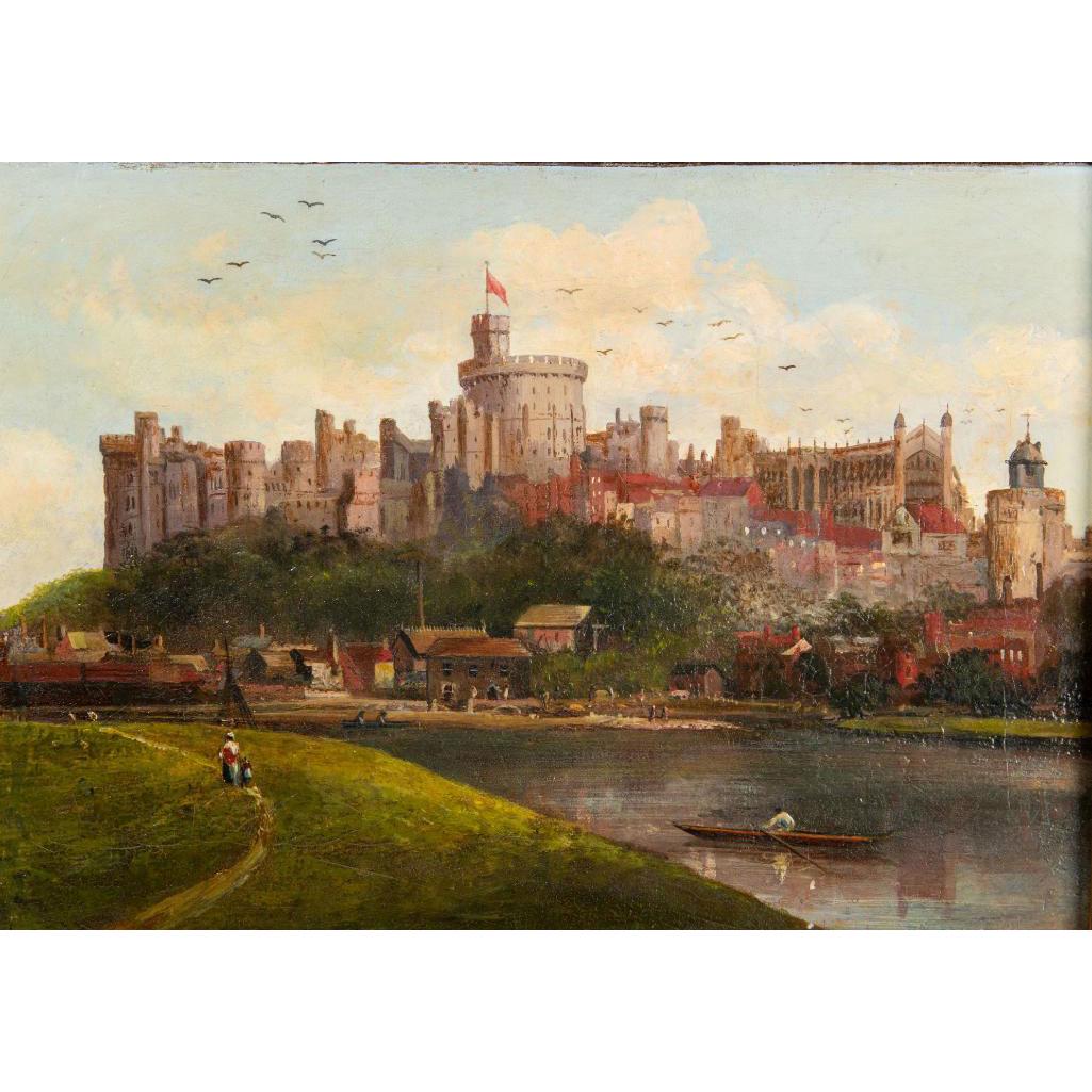 Vintage Windsor Castle Painting, Framed (1 of 10)