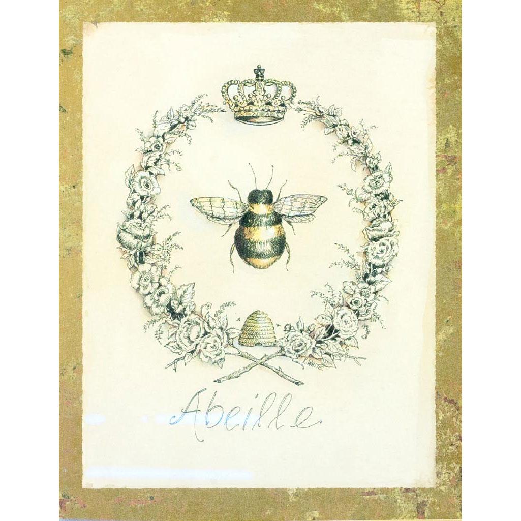 Vintage Queen Bee Art Print, Abeille, Framed (1 of 3)