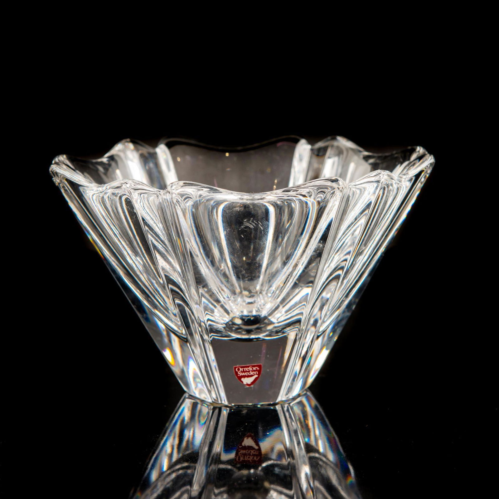 Orrefors Crystal Orion Bowl By Lars Hellsten (1 of 4)