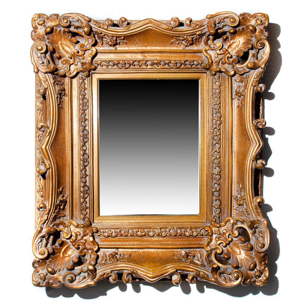 Vintage American Wooden Wall Mirror (1 of 4)