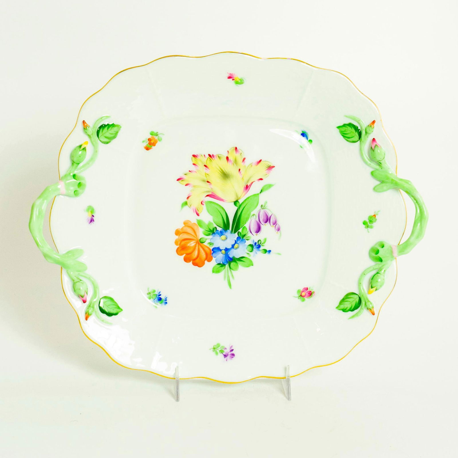 Herend Porcelain Cake Plate, Printemps 430-0-00 (1 of 4)