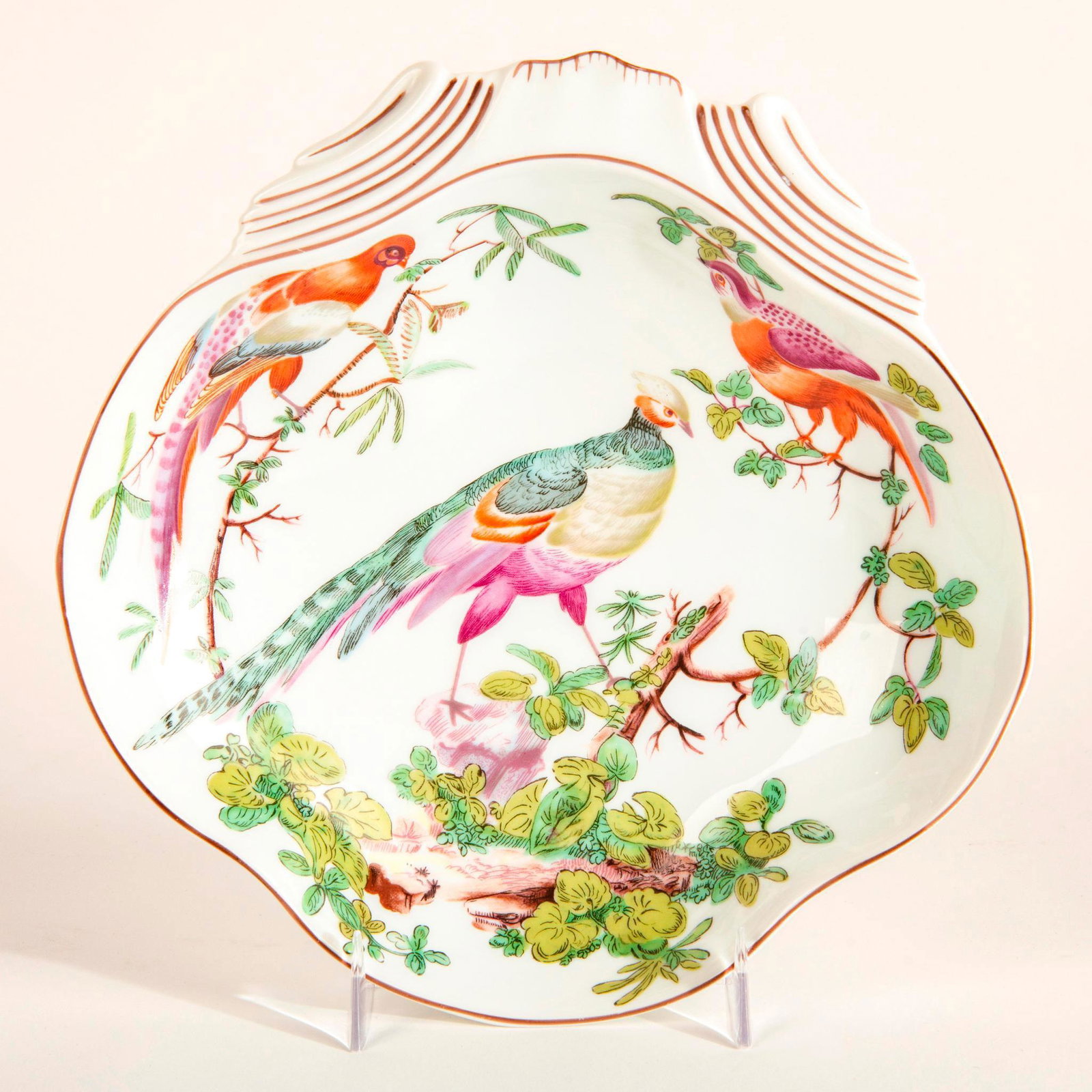 Williamsburg Mottahedeh Porcelain Plate, Birds (1 of 2)