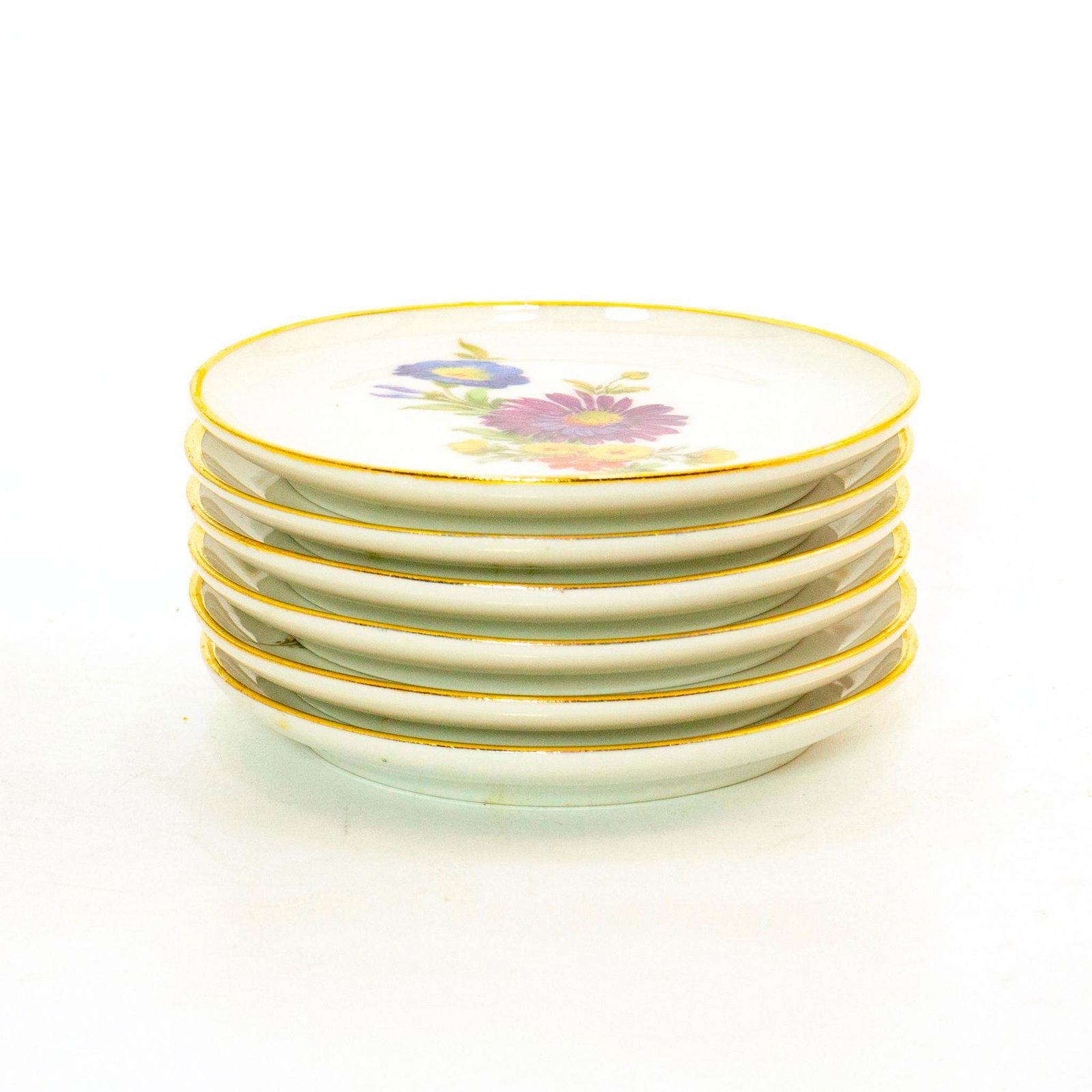 6 Bareuther Waldsassen Floral Butter Pat Plates (1 of 8)