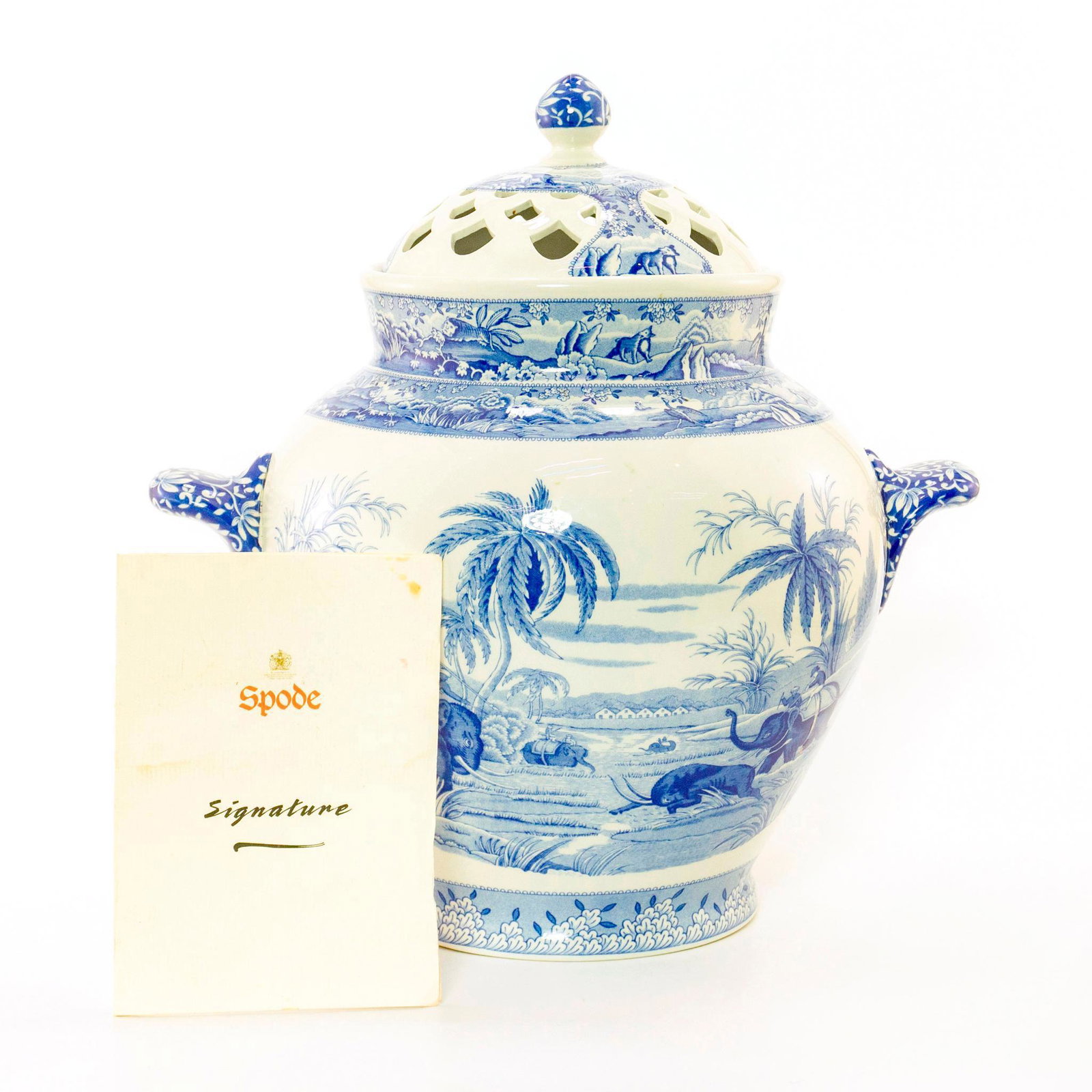 Spode Ceramic Indian Sporting Pot Pourri Centerpiece (1 of 9)