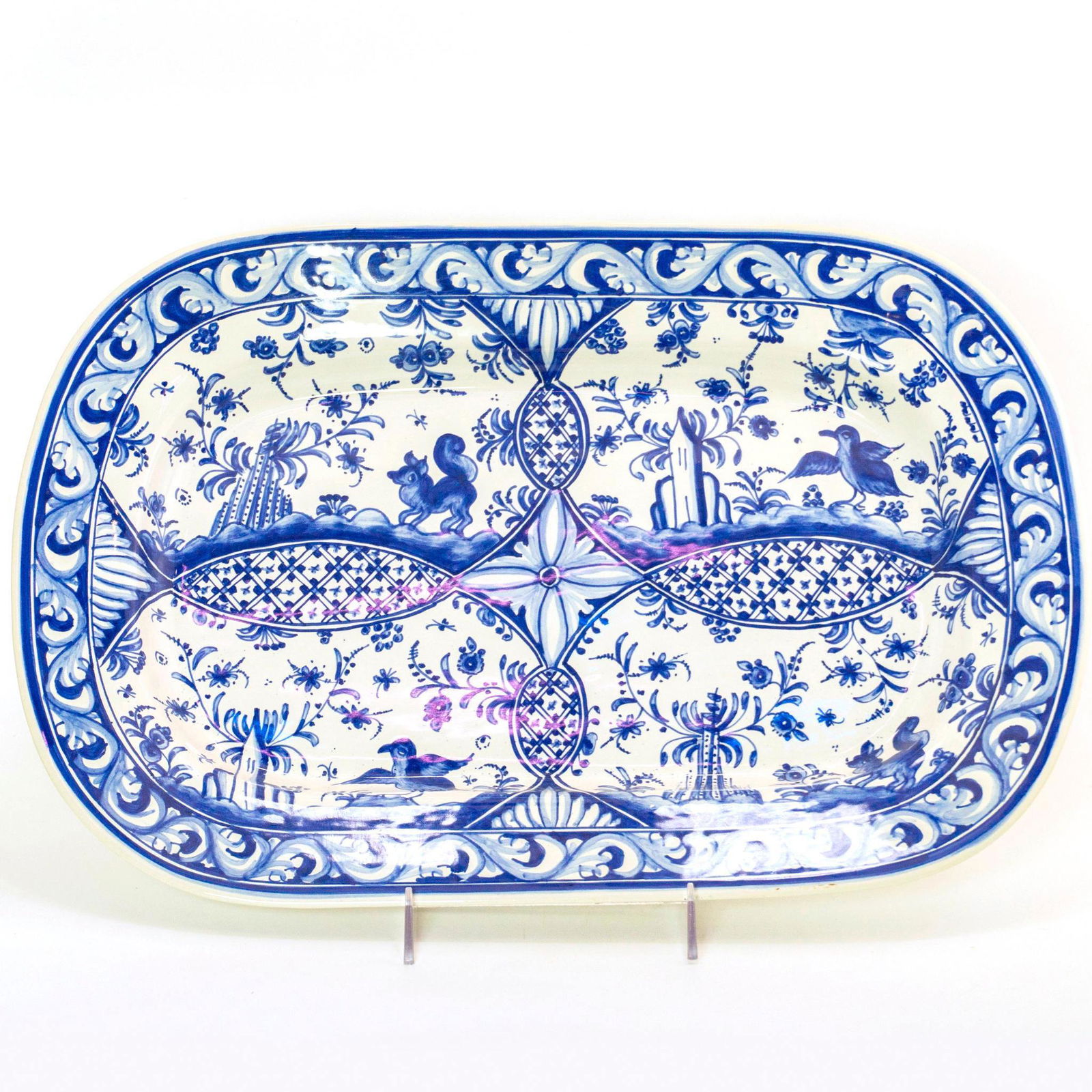Large Portuguese Art Pottery Serving Platter (1 of 2)
