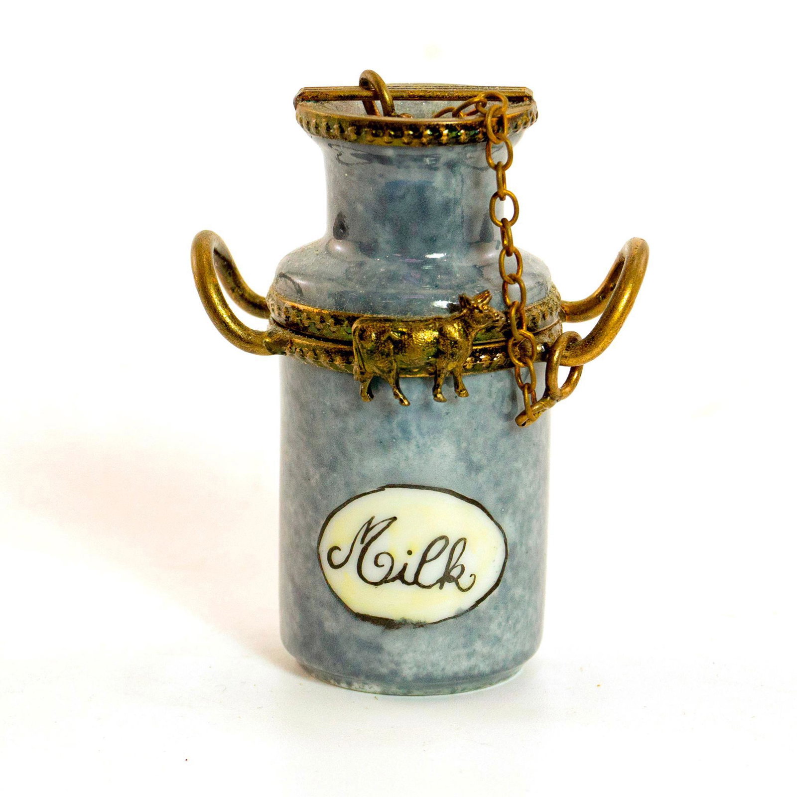Limoges France Peint Main Trinket Box, Milk Jug (1 of 4)