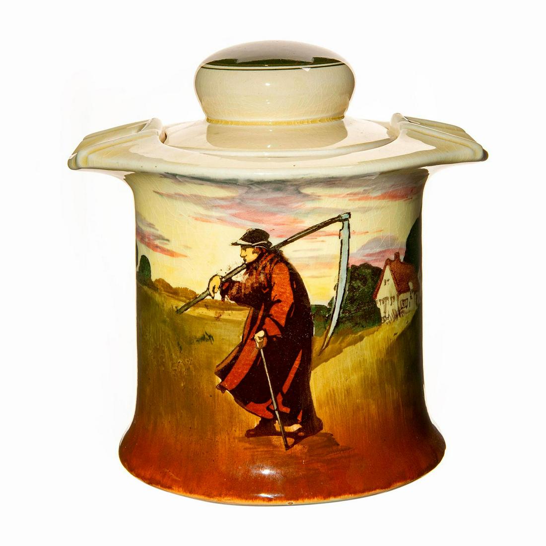 Royal Doulton Seriesware Tobacco Jar, Shepherd D3356 (1 of 3)