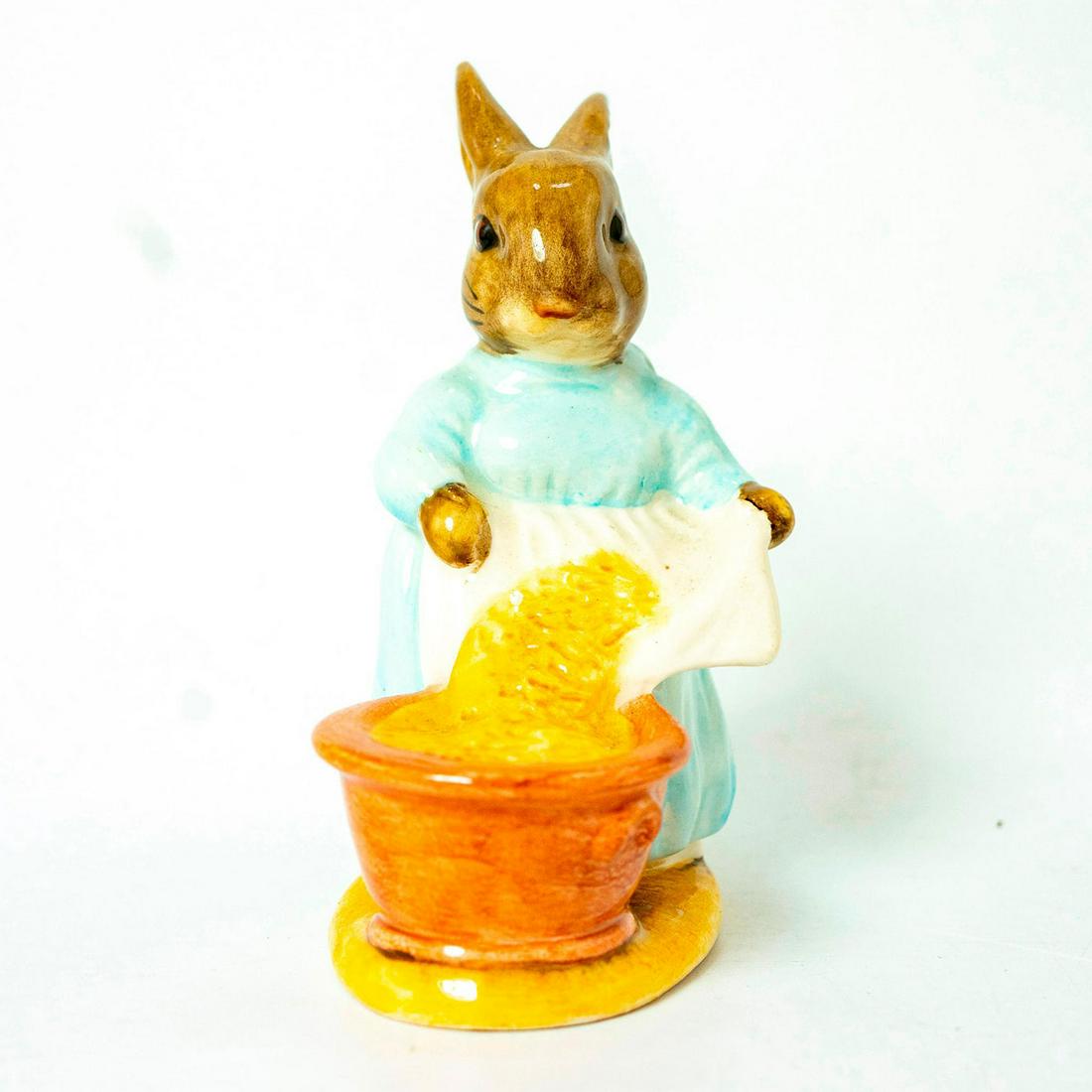 Cecily Parsley Head Up - Royal Albert - Beatrix Potter: Royal Albert Backstamp. Pale blue dress, white apron. Arthur Gredington Artist: Arthur Gredington Issued: 1985 - 1993 Dimensions: 4''H Country of Origin: England Manufacturer: Beswick