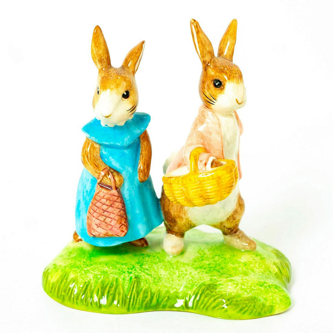 Flopsy and Benjamin (Tableau) - Beatrix Potter Figurine (1 of 3)