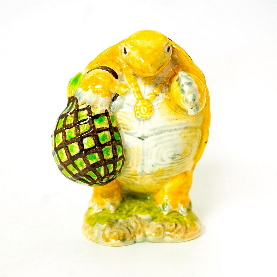 Mr. Alderman Ptolemy - Beswick - Beatrix Potter: Beswick Backstamp. Brown, grey, and green. Artist: Graham Tongue Issued: 1973 - 1997 Dimensions: 3.5''H Country of Origin: England Manufacturer: Beswick