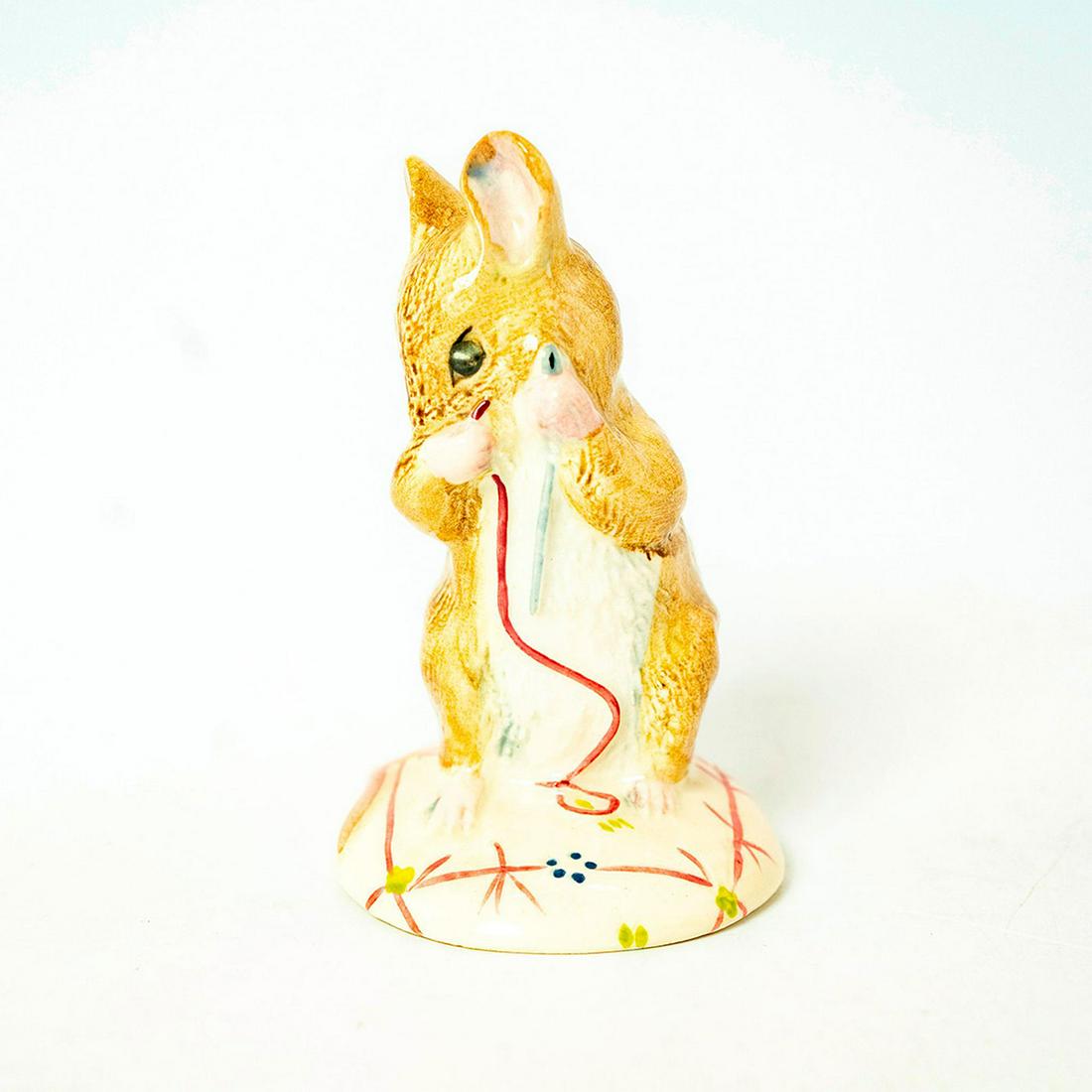 No More Twist - Royal Albert - Beatrix Potter Figurine: Royal Albert Backstamp. Brown and white mouse. Artist: Martyn Alcock Issued: 1992 - 1997 Dimensions: 3.5''H Country of Origin: England Manufacturer: Beswick