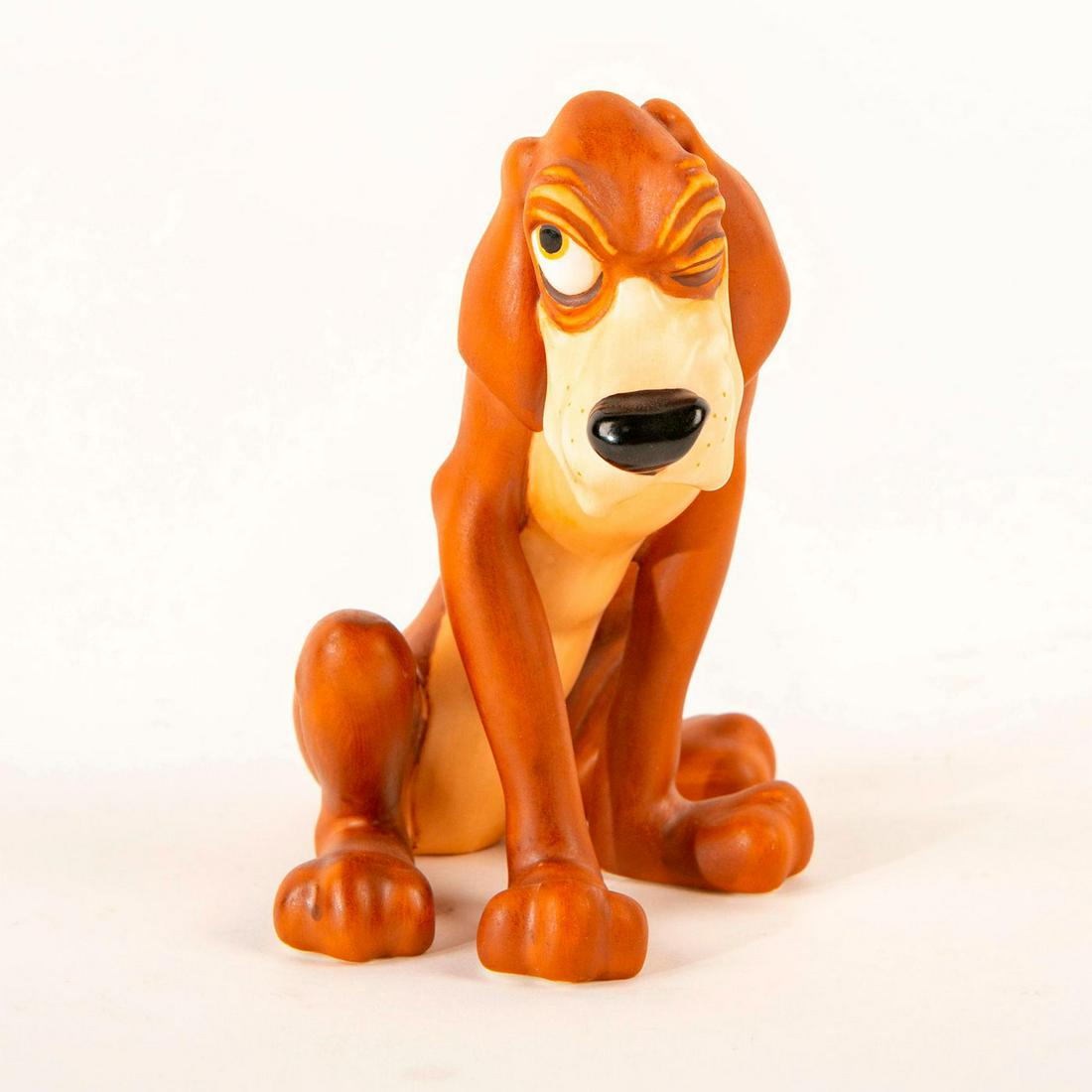 Disney Classics Figurine, Bruno, Just Learn to Like: Bruno with one eye open grimaces from the order being asked of him. Includes original box. No certificate. Dimensions: 4"H Country of Origin: Thailand Manufacturer: Disney
