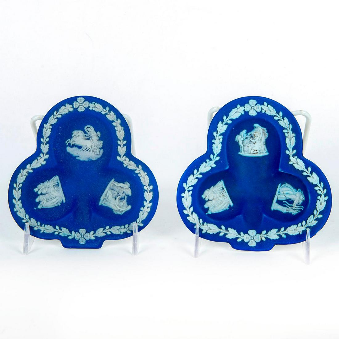 2 Wedgwood Blue Jasperware Trinket Dishes (1 of 2)