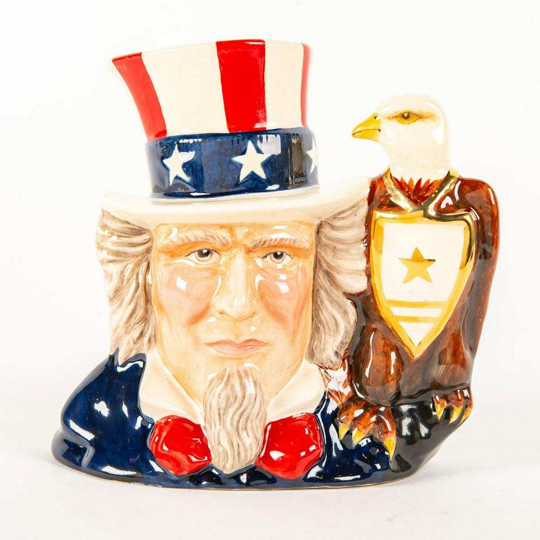 Royal Doulton Lg Prototype Character Jug, Uncle Sam
