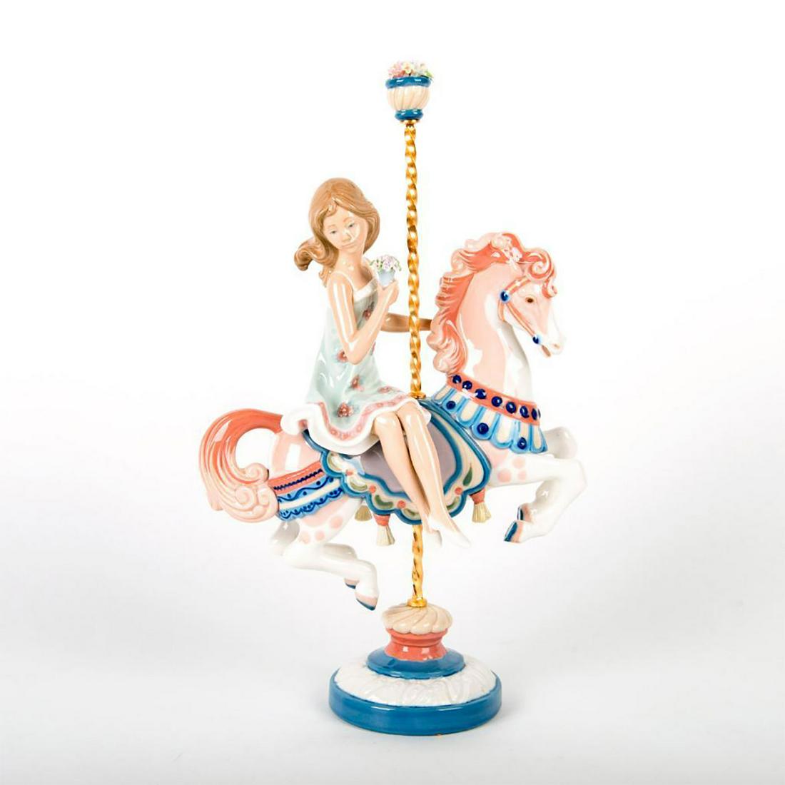 Girl On Carousel Horse 1001469 - Lladro Porcelain (1 of 4)