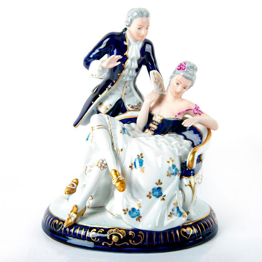Royal Dux Bohemia Figurine, Victorian Couple (1 of 3)