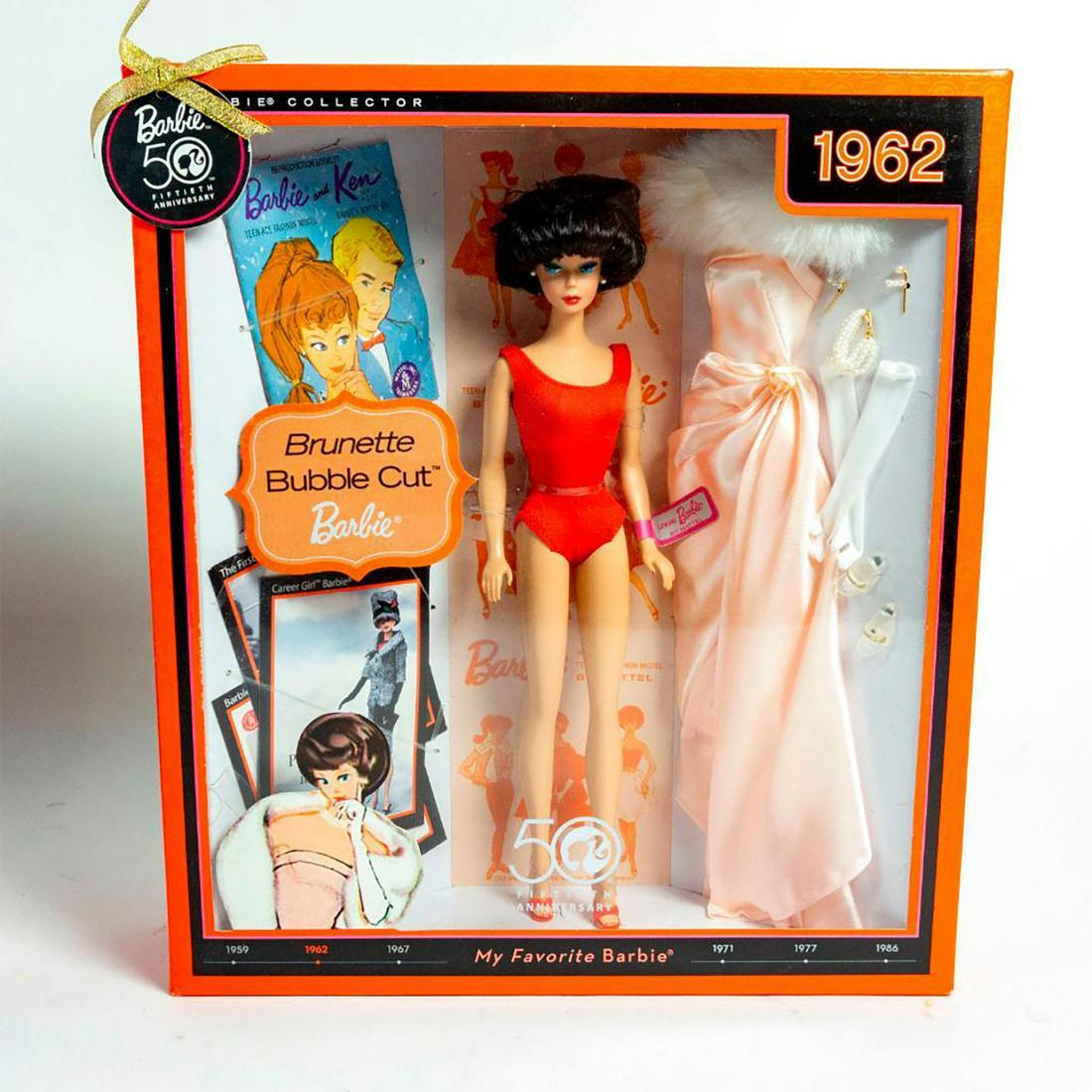 Mattel Brunette Bubble Cut Barbie Doll (1 of 2)