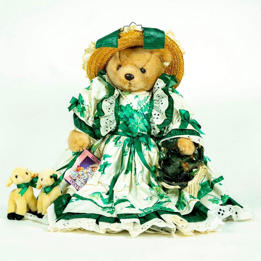 Vintage Teddy Bear, Bearly People, Rose (1 of 3)