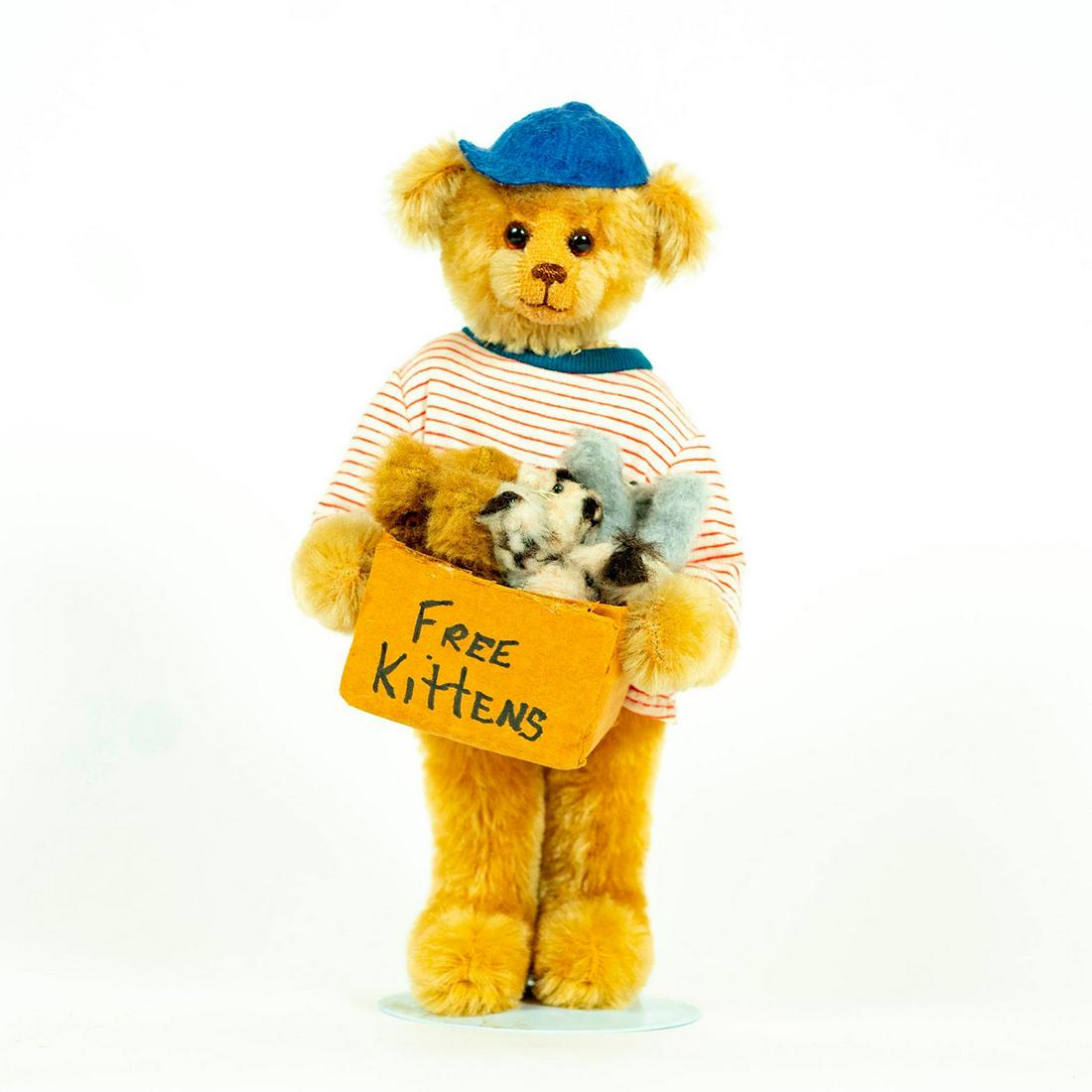 Vintage Genie B's Teddy Bear, Free Kittens (1 of 3)