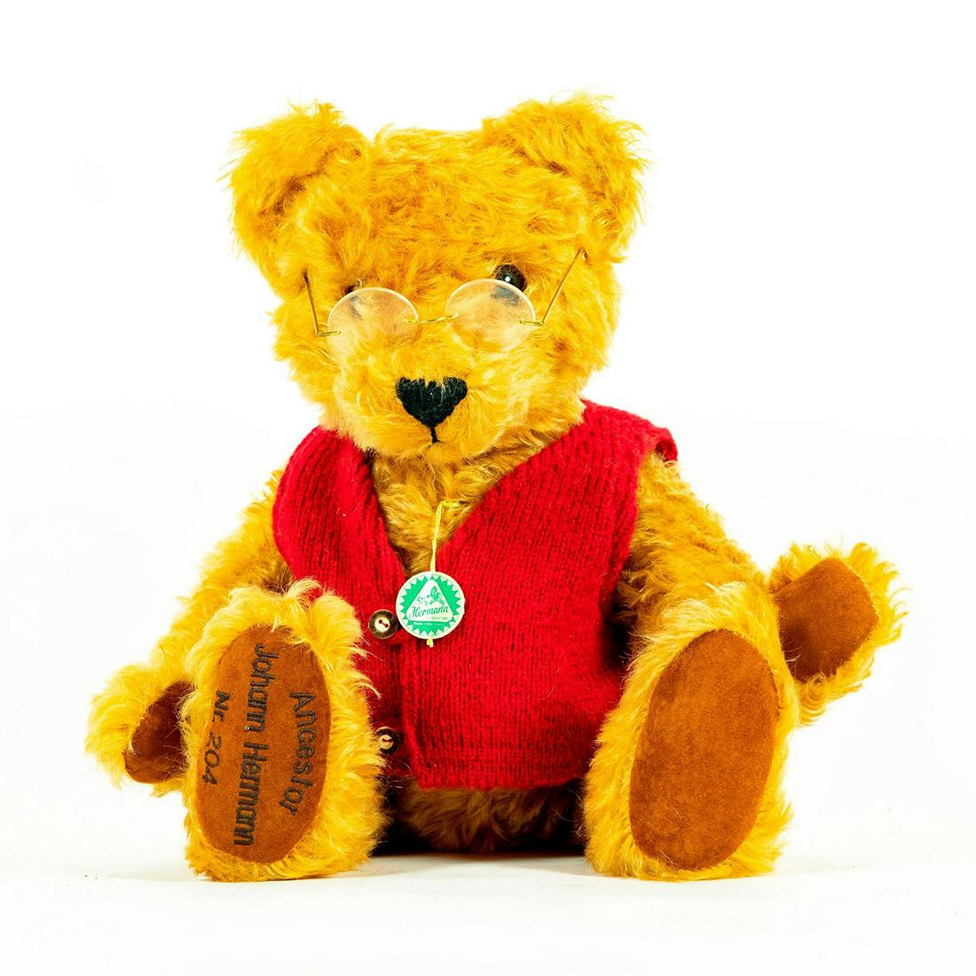 Vintage Teddy Bear, Hermann Spielwaren, Ancestor Johann (1 of 3)