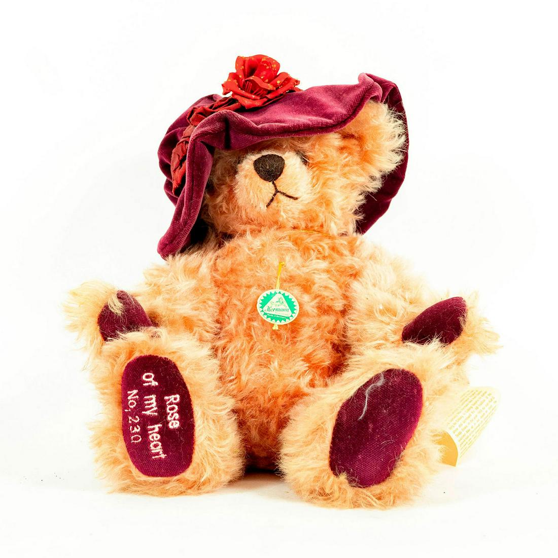 Vintage Teddy Bear, Rose of my Heart (1 of 3)