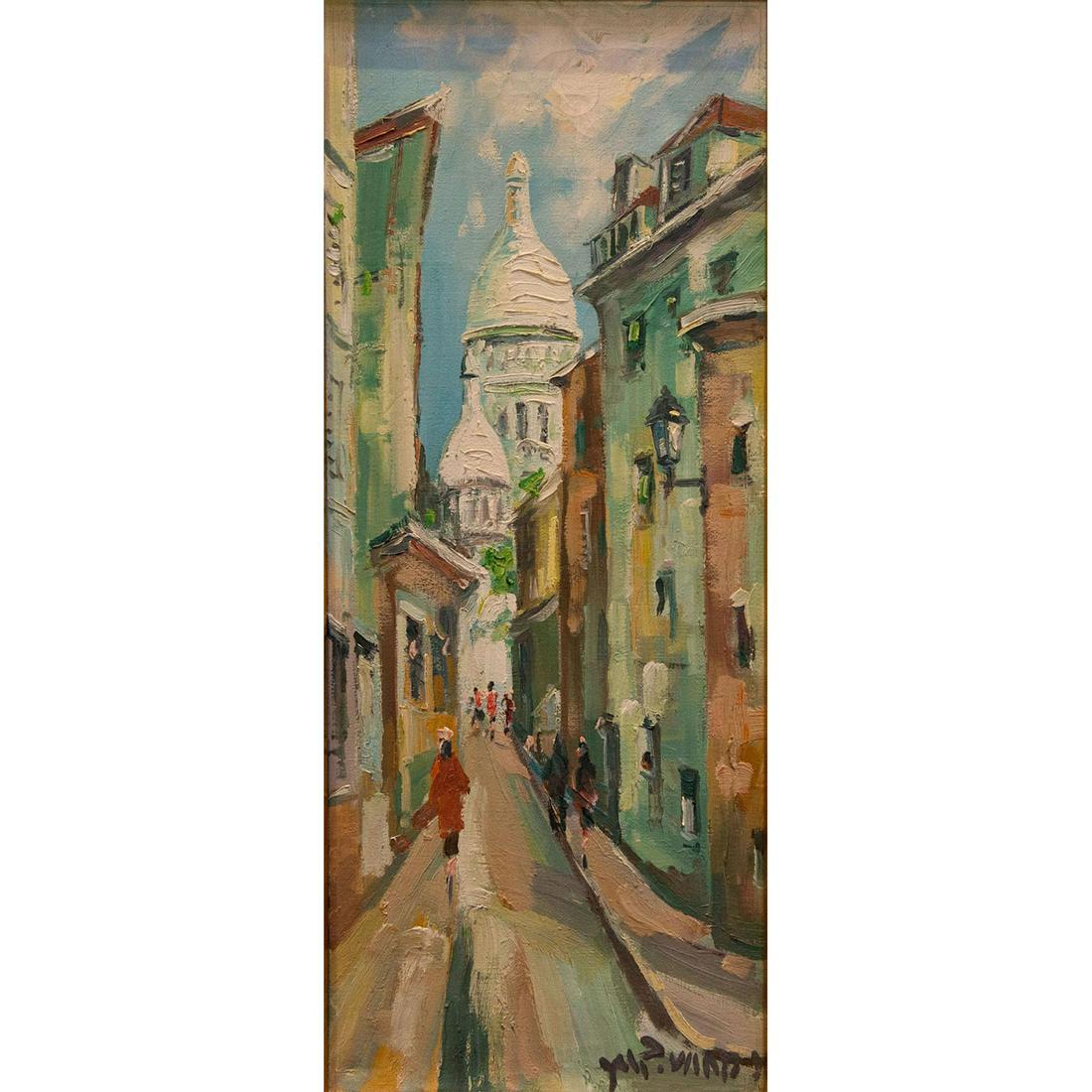 W.P. Van Ed Signed Original Oil Painting Rue Rustique (1 of 8)