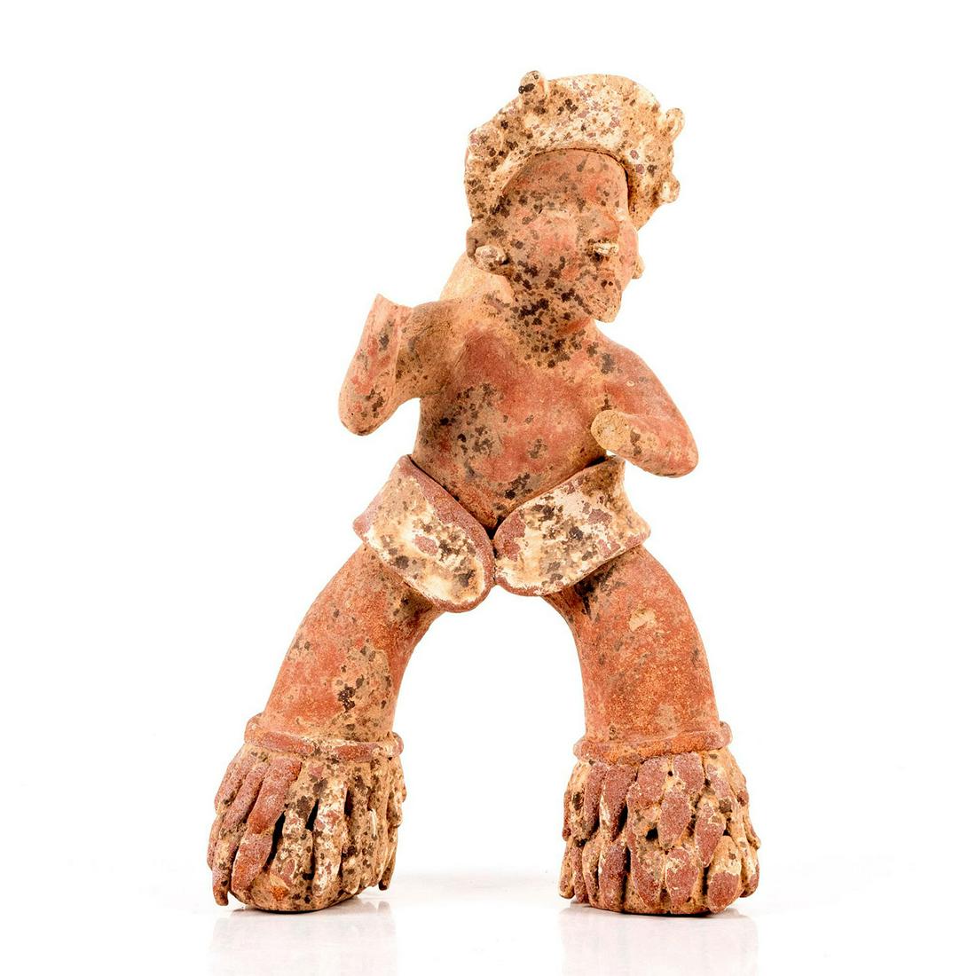 Pre Columbian Terra Cotta Figurine, Man Hunting (1 of 5)