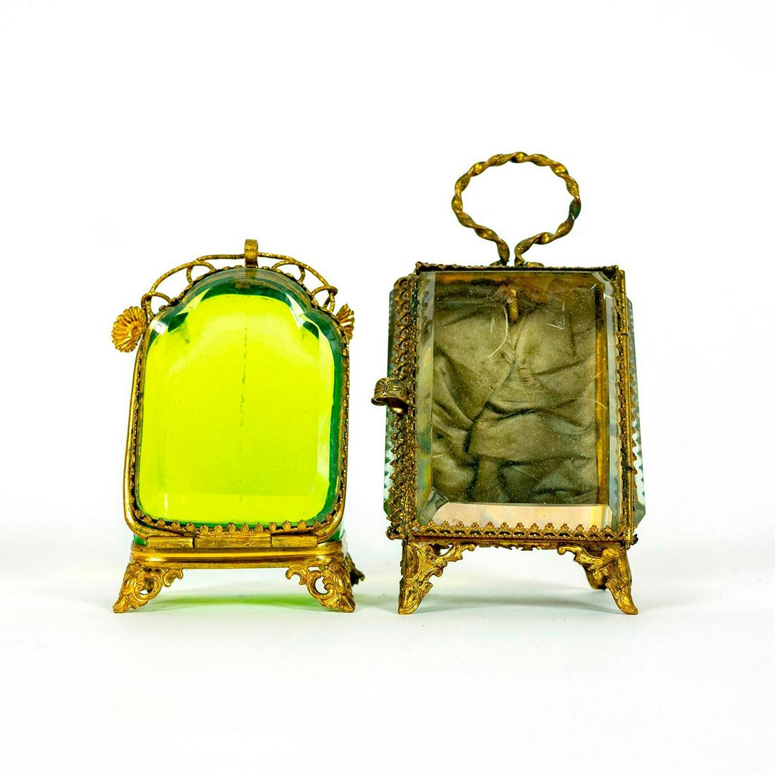 2 Vintage French Glass Watch Holders (1 of 3)