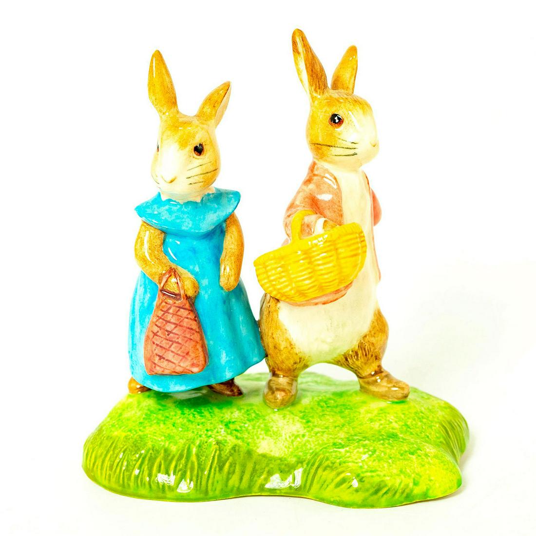 Flopsy and Benjamin (Tableau) - Beatrix Potter Figurine (1 of 3)