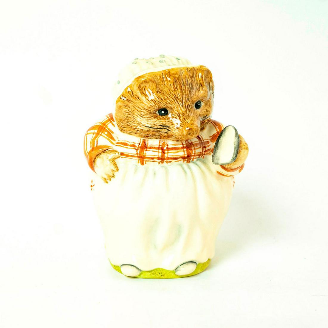 Mrs. Tiggy Winkle (Large) - Royal Albert - Beatrix: Royal Albert backstamp. Artist: Arthur Gredington Issued: 1996 - 1997 Dimensions: 4.25"H Manufacturer: Beswick Country of Origin: England