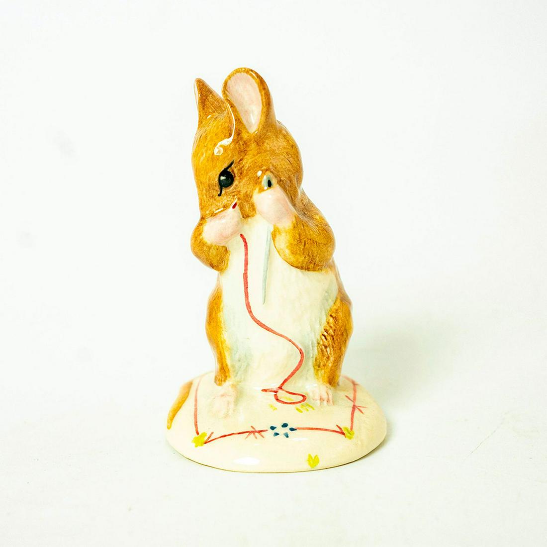 No More Twist - Royal Albert - Beatrix Potter Figurine: Royal Albert Backstamp. Brown and white mouse. Artist: Martyn Alcock Issued: 1992 - 1997 Dimensions: 3.5''H Manufacturer: Beswick Country of Origin: England