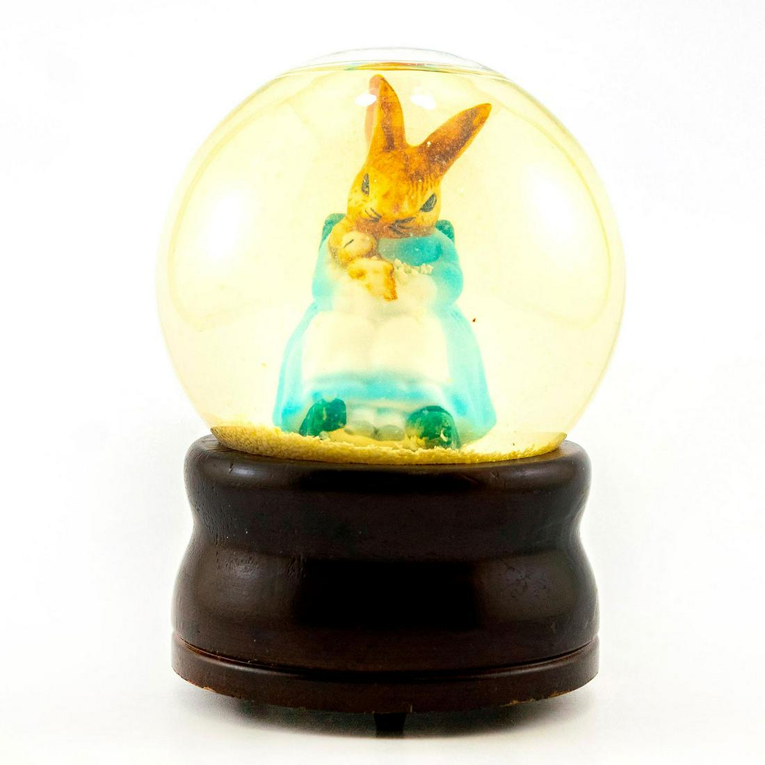 Schmid Music Snow Globe, Beatrix Potter, Mrs. Rabbit (1 of 4)