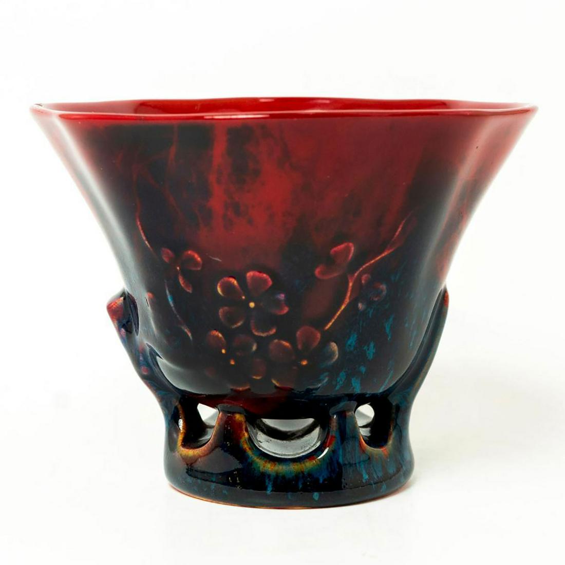 Royal Doulton Flambe Sung Footed Libation Cup (1 of 5)