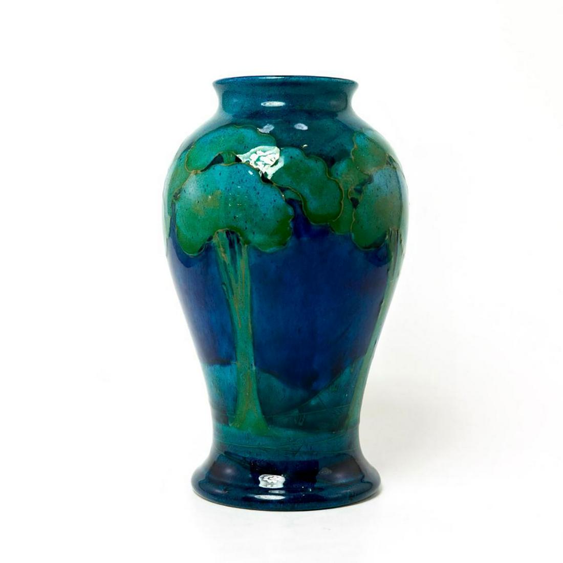Moorcroft Pottery Moonlit Blue Vase (1 of 5)
