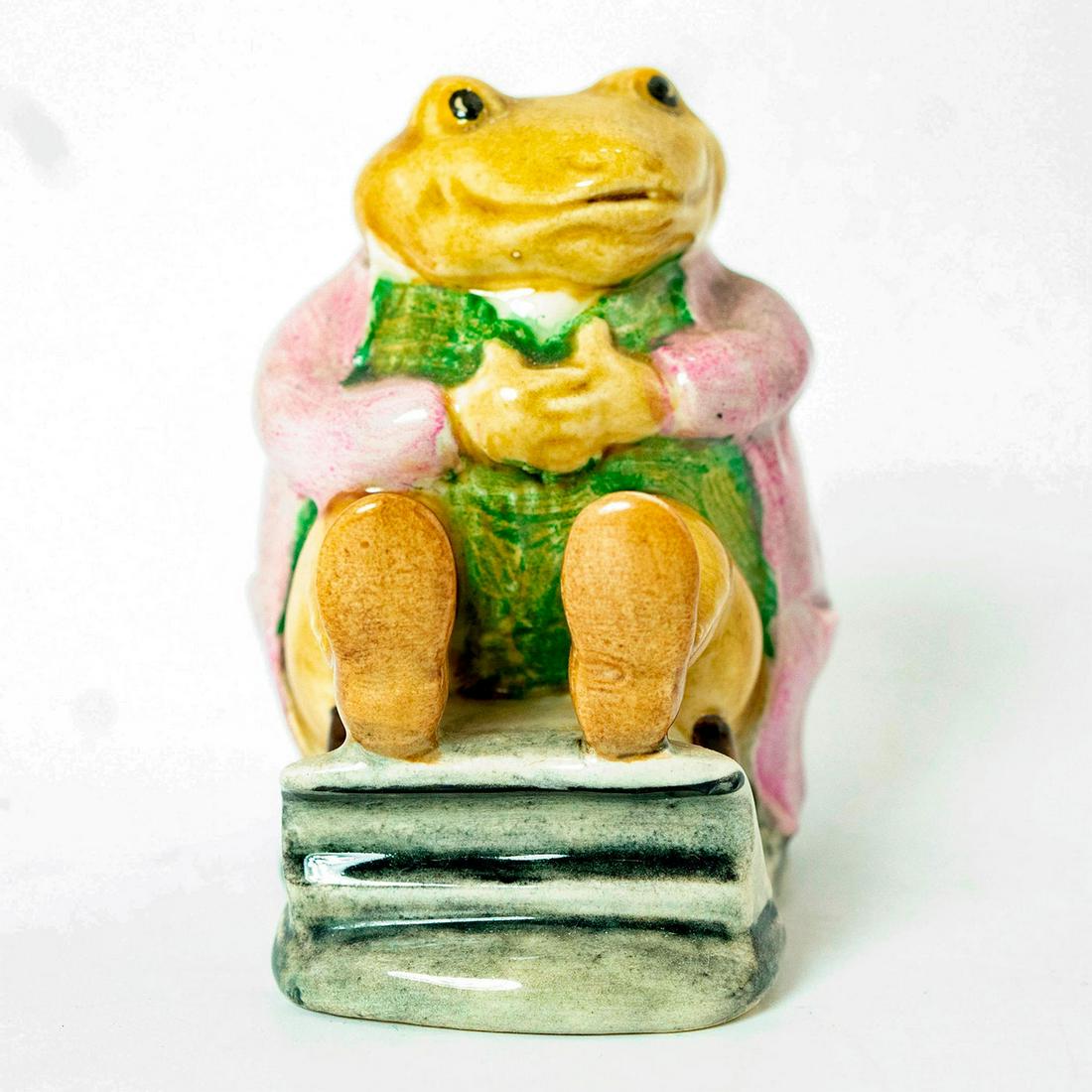 Mr. Jackson Green Toad BSWK - Beatrix Potter Figurine: Mr. Jackson Green Toad Beswick Artist: Albert Hallam Issued: 1974 - 1974 Dimensions: 3"H Manufacturer: Beswick Country of Origin: England