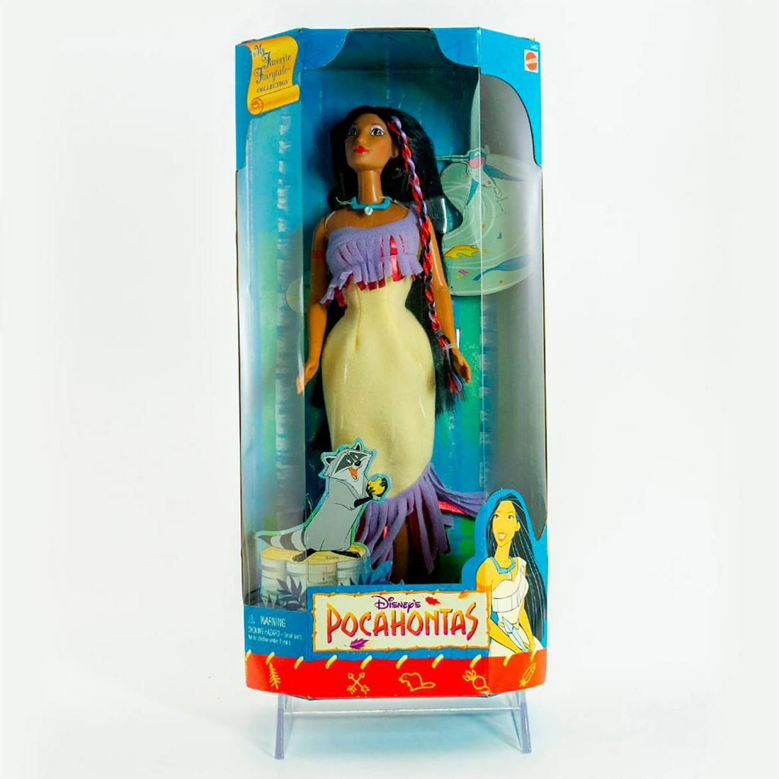 Mattel Pocahontas from Disney's Pocahontas: SKU #24932. #barbie Issued: 21st c. Dimensions: 12"H Manufacturer: Mattel Country of Origin: China