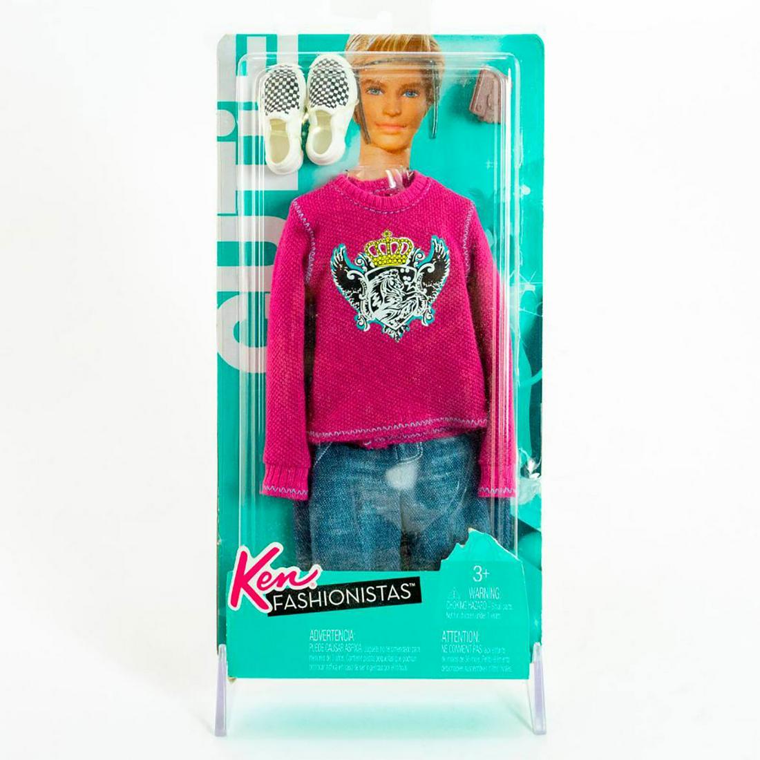 6 Mattel Ken Clothing and Accessories: Original Factory Boxing, these 5 unique Ken outfits and accessories are just what a growing collection needs. Including Fashions lines such as Fashion Avenue and Fashionistas the tallest stand at (12"