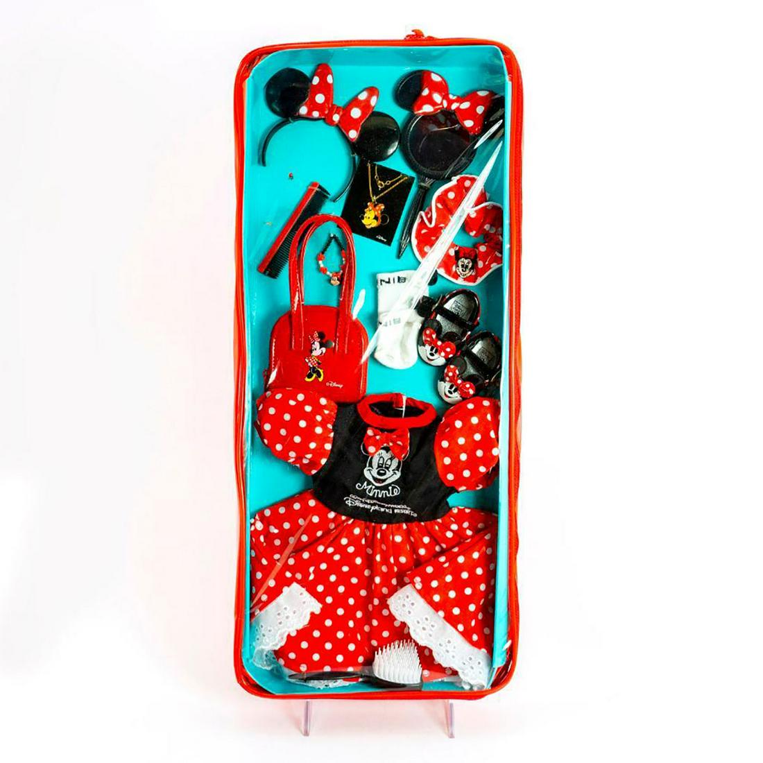 Walt Disney My Disney Girl Doll Costume, Minnie Mouse: Factory sealed, this magical set can transform your My Disney Girl Doll into the charming Minnie Mouse In the original packaging with tamper seals attached to the zippers, this Theme Park Edition My D