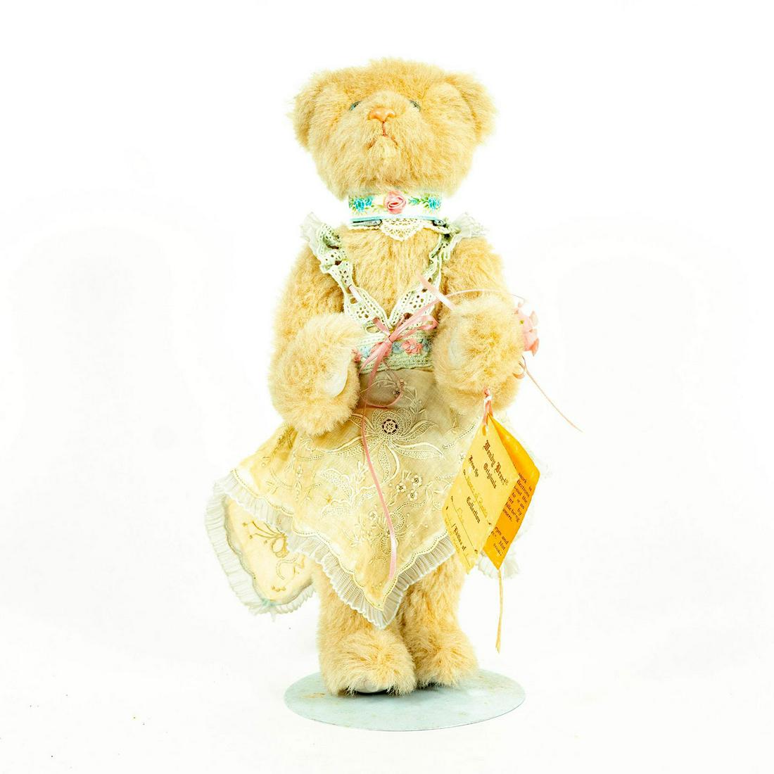 One of a Kind Wendy Brent Teddy Bear, Elsa with Stand (1 of 3)