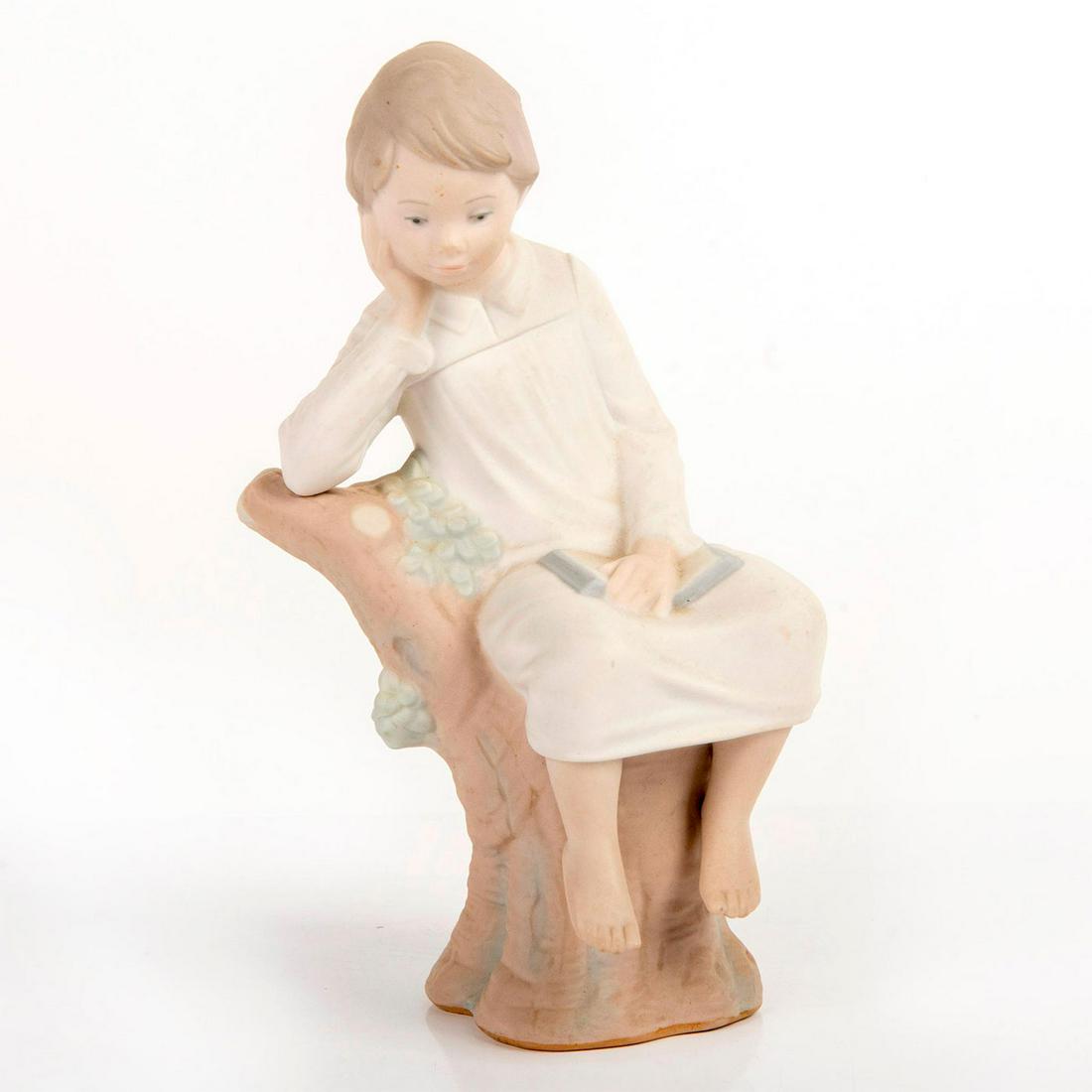 Little Boy Thinking 1014876 - Lladro Porcelain Figurine (1 of 3)