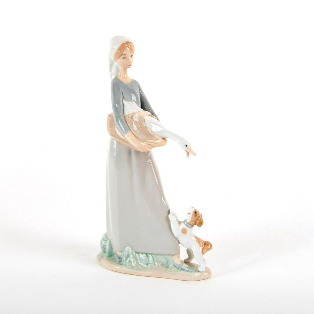 Girl with Goose & Dog 1004866 - Lladro Porcelain (1 of 3)