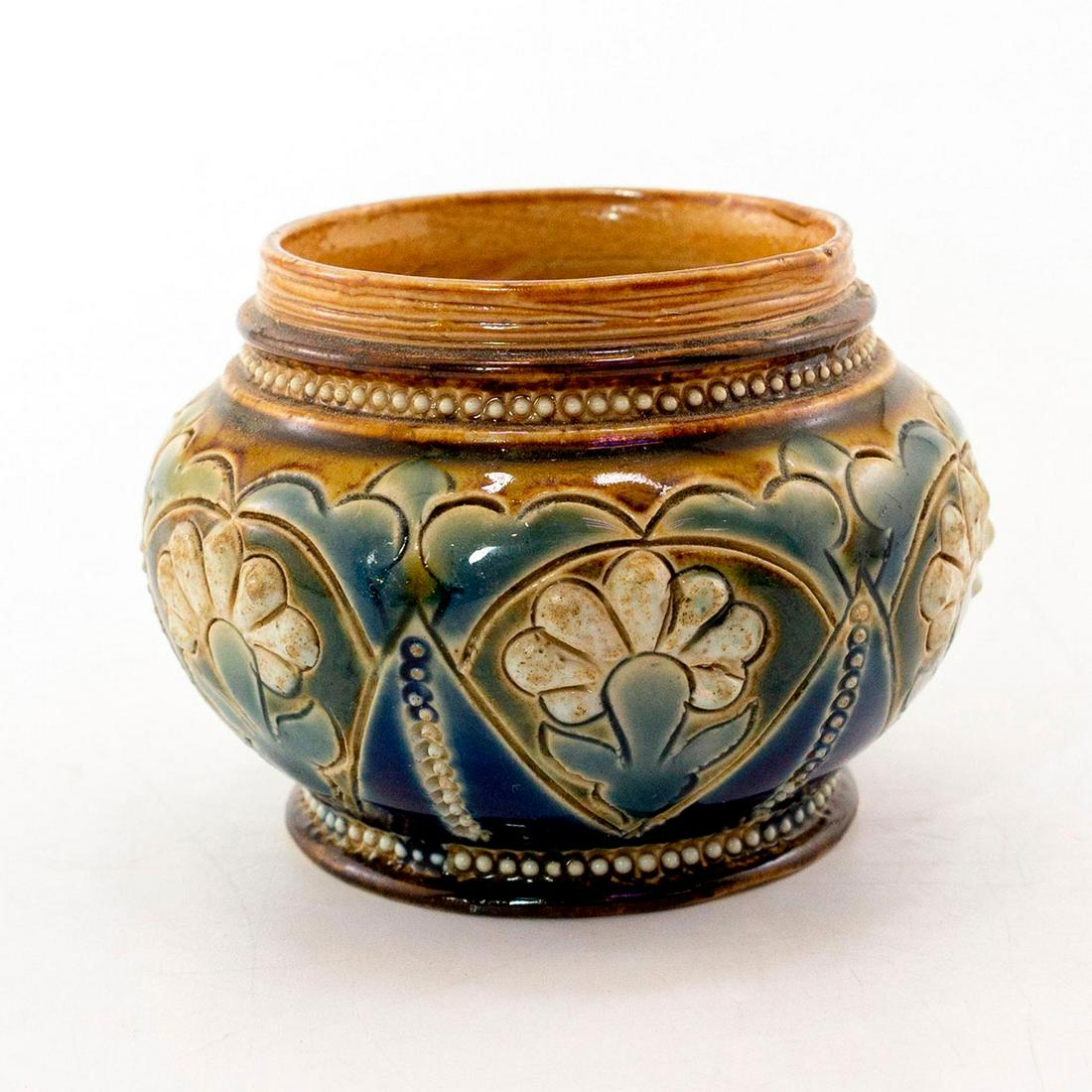 Doulton Lambeth Stoneware Miniature Pot (1 of 2)
