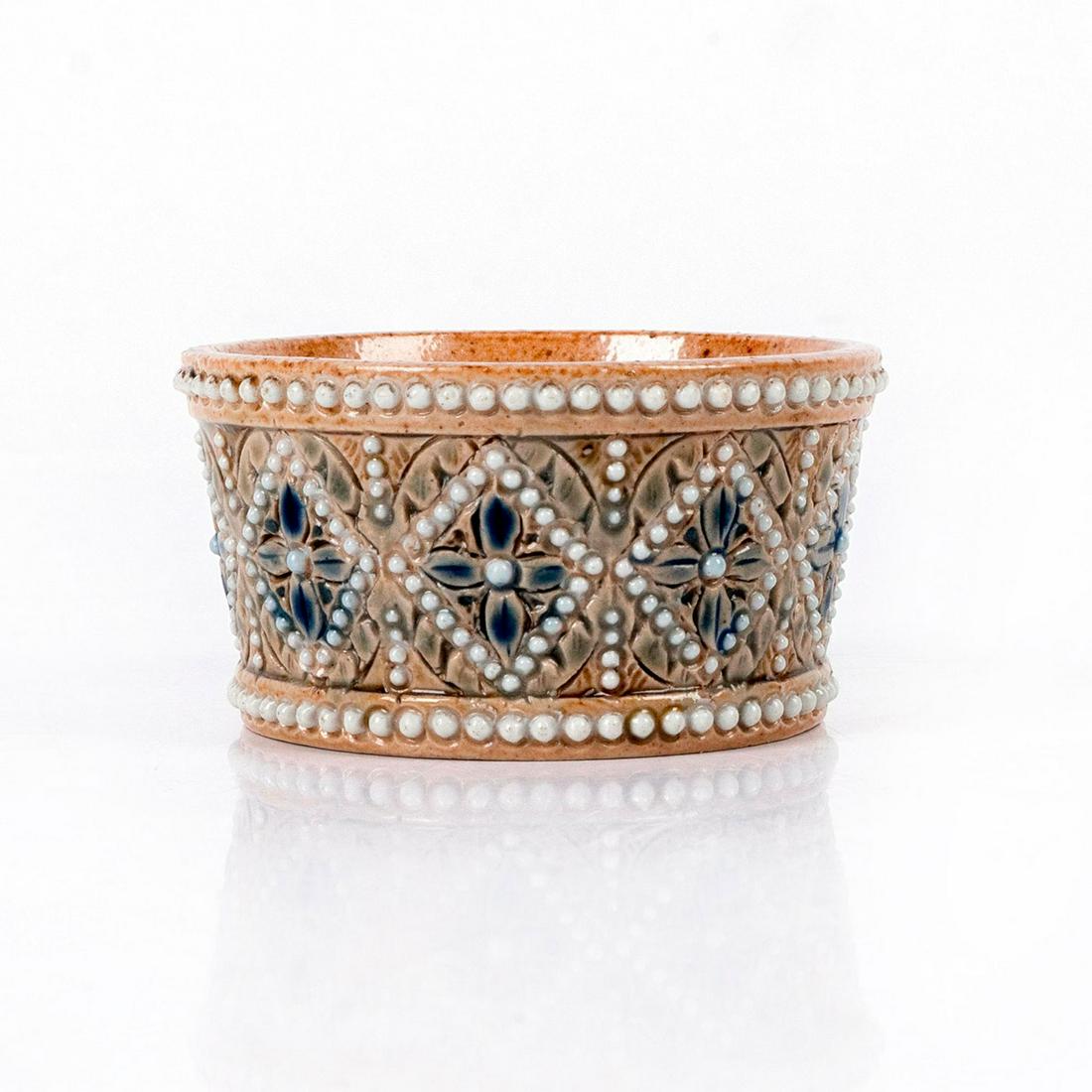 Doulton Lambeth Open Salt Cellar Vessel (1 of 4)