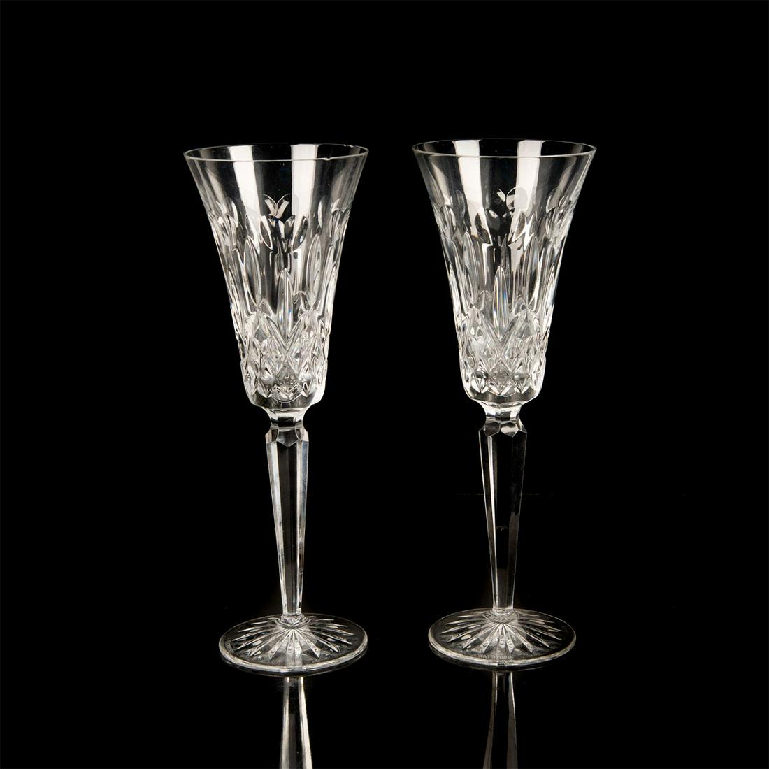 Pair of Waterford Crystal, Millennium Champagne Flute (1 of 6)