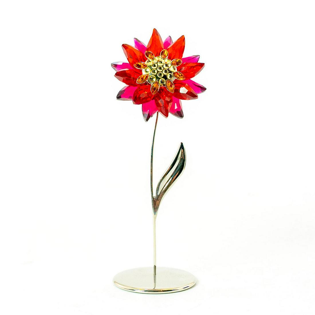 Swarovski Crystal Flower Figurine, Red Domoni (1 of 12)