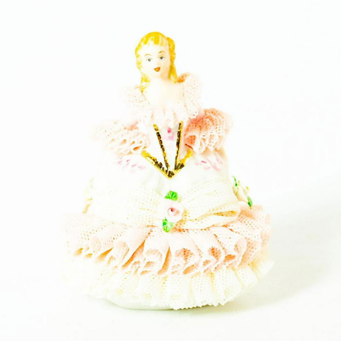 Irish Dresden Porcelain Mini Figurine Albert Rose (1 of 3)