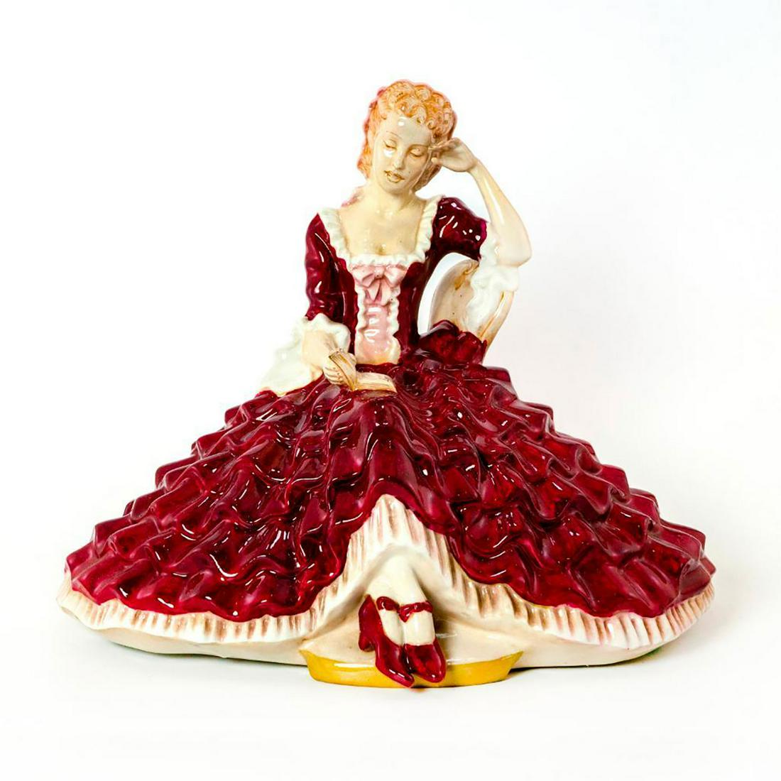 Large Royal Dux Bohemia Figurine, Woman With Book (1 of 4)