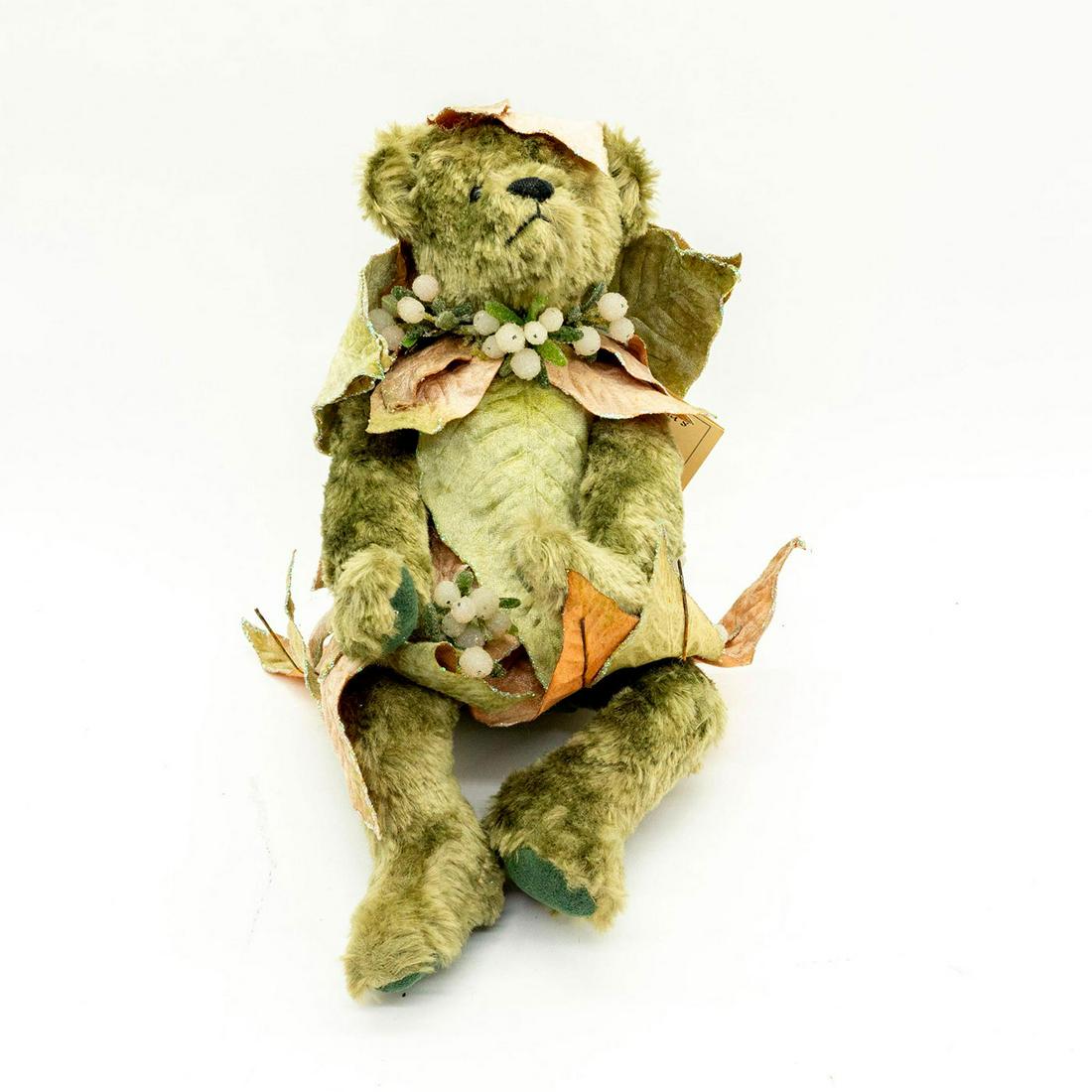 Martha's Bears Teddy Bear, Poinsettia (1 of 4)