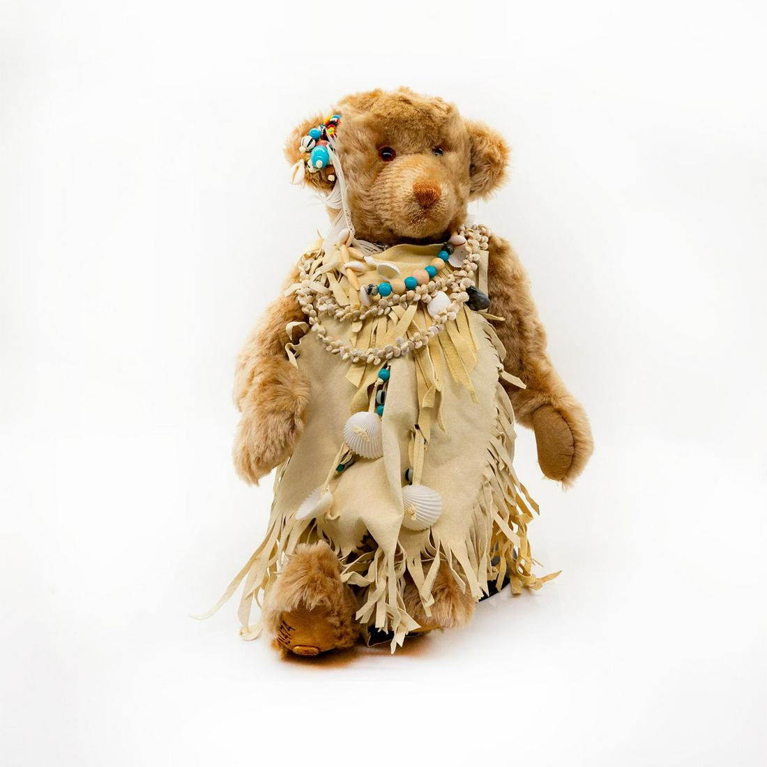 The Franklin Mint Teddy Bear, Little White Dove Indian (1 of 2)